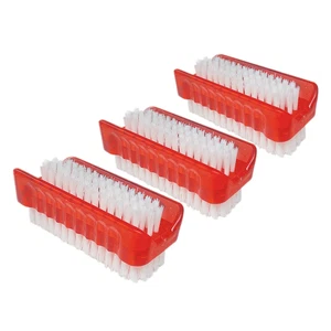 Hand & Nail Brush, Dual-Purpose, Soft Side & Stiff Side, Block Handle - 3 Pack, - Picture 1 of 12