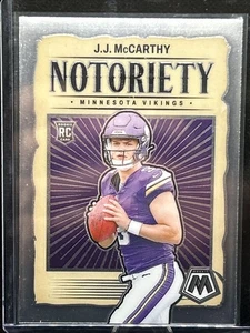 2024 Panini Mosaic - Notoriety J.J. McCarthy #21 (RC) - Picture 1 of 2