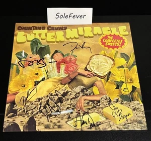 Counting Crows Butter Miracle Complete Sweets Black Vinyl Band Signed Jacket - Picture 1 of 8