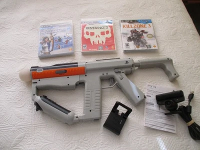 PS3 MOVE Sharp Shooter Controller + Camera - Playstation 3  + 3 Move Games - Image 1 of 4