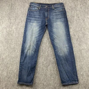 Levi's 569 Jeans Herren 34 x 32 Blau Loose Straight Fit Dark Wash Distressed Denim - Bild 1 von 9