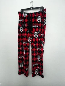 Girls Batman Pajama Pants Size L (12-14)Red Black Harley Quinn Sleepwear - Picture 1 of 7