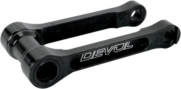 Devol Lowering Link 1.25" Aluminum Black Yamaha YZ450F/YZ250F 4-Stroke 2007-2008 — 第 1/1 张图片