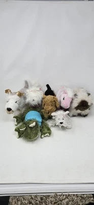 Lot of 7 Ganz Webkinz Plush Frog Dog Cat Pony Terrier Himalayan Mixed Animals - Image 1 of 4