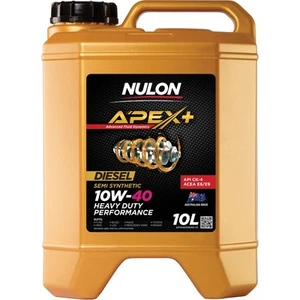 Nulon APEX+ 10W-40 Heavy Duty Diesel Engine Oil 10L Semi Synthetic APXHD10W40-10 - Picture 1 of 2
