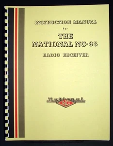 National NC-88 NC88 Radio Receiver Manual - Picture 1 of 1