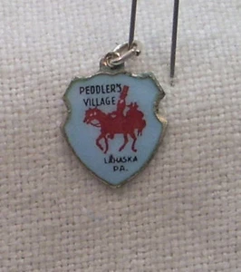 Vintage REU Sterling/Emaille Hausiererdorf - Lahaska, Pennsylvania Charm - Bild 1 von 2