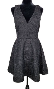 Sam Edelman Mini Dress Deco Drive in Black Size 6 - Picture 1 of 8