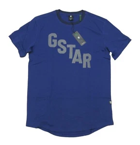 G-Star RAW Men's Ballpen Blue Lash Sports Relaxed Fit Short Sleeve T-Shirt - Picture 1 of 3