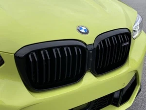 BMW OEM 2022-2025 G02 LCI F98 LCI X4 M Competition Front Gloss Black Grille New - Picture 1 of 4