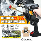 24V Electric Portable Cordless Pressure Washer High Power Jet Wash Car Cleaner