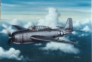 Gerahmter 4" x 6" Druck einer WWII Grumman TBM "Avenger".  An Wand oder Display hängen. - Bild 1 von 4