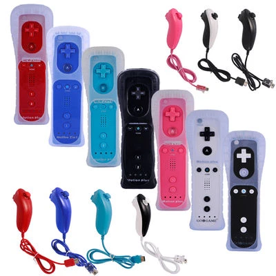 Brand New Built in Motion Plus Remote Controller And Nunchuck For Wii & Wii U - Image 1 of 4