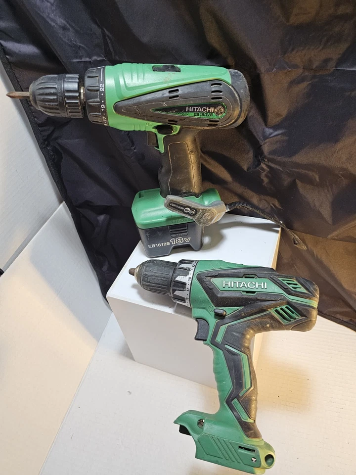 HITACH HPT 18V DS18DGL Cordless Driver Drill & DS18DVB Impact Driver W/1 Battery - Image 1 of 4