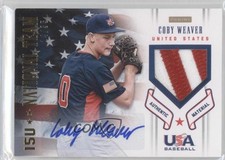 2012 Panini USA Baseball National Team 15U Signature /35 Coby Weaver Patch Auto