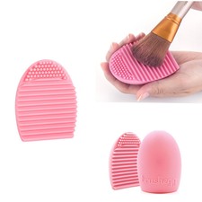 Silikon Brush Egg Reinigung für Make-up Pinsel-Reinigung - 1x EggBrush Rosa