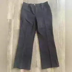 BNWT St. John Black Denim Stretch Jeans Goldtone Hardware Size 12 Luxury - Picture 1 of 10