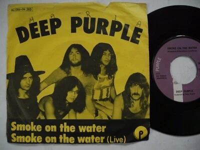 DEEP PURPLE Smoke On The Water 45 7" single 1972 Denmark EX - Image 1 of 2