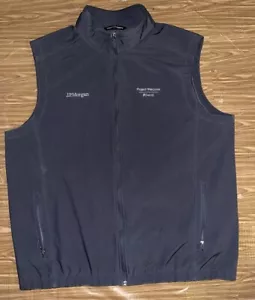 Port Authority JP Morgan Gray Soft Shell Fleece Lined Vest Jacket Mens 2XL - Picture 1 of 10