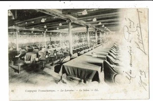 CPA-Carte Postale France-Paquebot La Lorraine-Le salon -1902 VM11717 - Picture 1 of 2