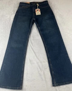 Devil Dog Dungarees mens blue dark wash denim bootcut jeans size 32x30 - Bild 1 von 11
