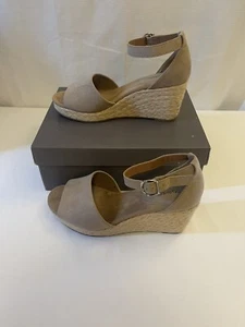 Style & Co Womens Shoes Seleeney Wedge Sandals Taupe Size 8.5 M - Picture 1 of 6