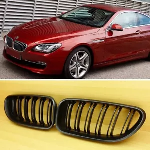 650i 640i Fit For BMW F06 F12 F13 MATTE BLACK GRILLE M FRONT GRILLES 2012-2017 - Picture 1 of 6