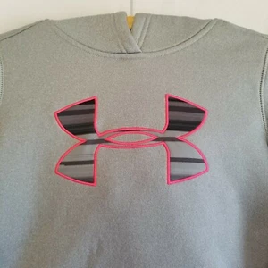 Under Armour Hoodie Sweatshirt Size Youth Medium Unisex Kids Gray - Picture 1 of 7