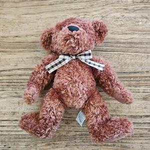RUSS Bear ERNEST Brown Plush Approx 40cm Bow VELVET PAWS Stuffed Animal Teddy - Picture 1 of 5
