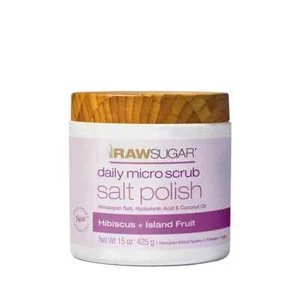 Micro exfoliante diario de azúcar cruda-azúcar esmalte de sal hibisco + fruta de la isla 15 oz - Imagen 1 de 1