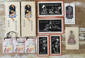 Vintage Papier Ephemera Bridge Kartenspiel Tally Scorecards Karten 1910er 1920er - Bild 1 von 15