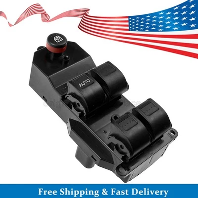 Interruptor de control de ventana Power Master para Honda Civic 35750-SAE-P03 CR-V 2001-2005 Foto 1 de 4