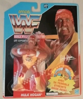 1991 GÉNÉRATION GOLDORAK OFFICIEL WWF HULK HOGAN HASBRO CARTE FRANÇAISE 🏆 - Photo 1/4