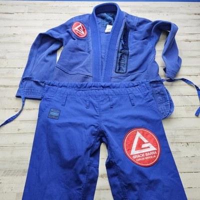 GRACIE BARRA GB Atleta Competición Kimono Jiu Jitsu Gi y Pantalones Azul Adulto A1 MMA Foto 1 de 4