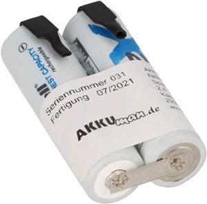 2er Reihe Akkupack mit Lötfahne AA Mignon 2,4V 2900mAh - Bild 1 von 7