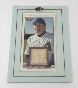 CURT SCHILLING 2002 TOPPS 206 #TR-CS GAME USED BAT RELIC - Picture 1 of 5
