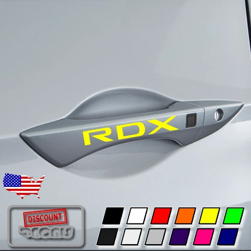 5 calcomanías adhesivas para manija de puerta RDX Paquete de tecnología base A-Spec Advance Foto 1 de 1