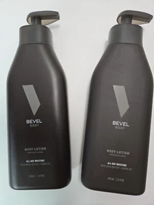 Lot (2) 16oz Bevel All Day Body Lotion With Shea Butter & Argan Oil Made In USA - Picture 1 of 4