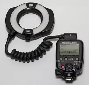 Canon MR 14EX II Ring Light/Macro Flash & Macrolite Adapter 67 Excellent Cond - Picture 1 of 3