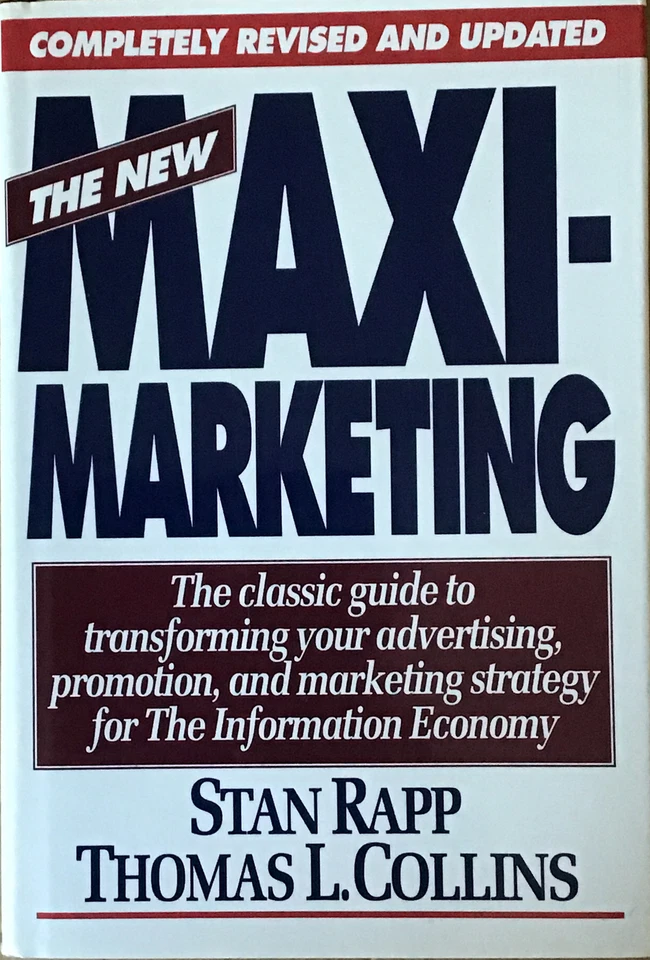 The New Maximarketing by Stan Rapp and Thomas L. Collins (Hardcover, 1995), - Image 1 of 1