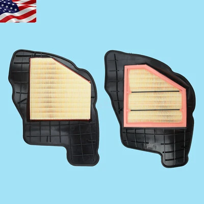 Par de filtros de aire del motor izquierdo y derecho para BMW 2010-2014 550i / 2012-2014 650i Foto 1 de 4