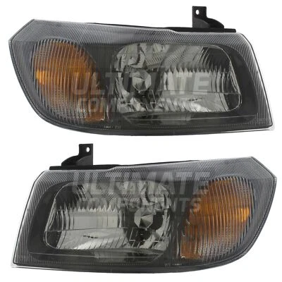 Faros para Ford Transit furgoneta Mk6 2000-2006 faros negros conductores y pasajeros Foto 1 de 4