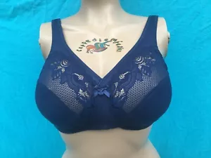 Glamorise Minimizer-Entlastungs-BH ohne Bügel blau Gr. 95 C NEU (4050) - Bild 1 von 6