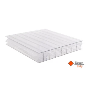 Policarbonato Alveolare EXOLON UV Trasparente 300x105cm SPESSORE 16mm 5X Pareti. - Foto 1 di 4