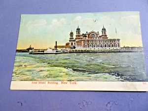 Antique Postcard 1909 ELLIS ISLAND BUILDING, New York, NY - Picture 1 of 2