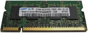 Samsung 512MB DDR2-667 PC2-5300 SO-DIMM SDRAM RAM Laptop Memory Module - Picture 1 of 1
