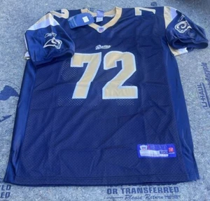 Maglia lunga Reebok ALL STITCHED St. Louis Los Angeles Rams Chris XL 52, 2008 nuova con etichetta - Foto 1 di 14