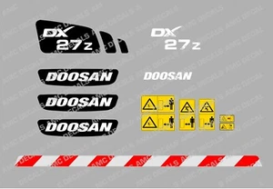 DOOSAN DX27Z DIGGER DECAL STICKER SET - Picture 1 of 1