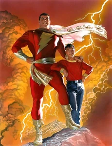 Shazam & Billy Batson Comic Alter Ego Superheld Alex Ross Shazam! Fine Art - Bild 1 von 1