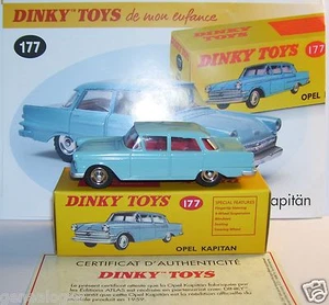 Dinky Toys Atlas Opel Kapitan Light Blue 1/43 Ref 177 In Box - Picture 1 of 1